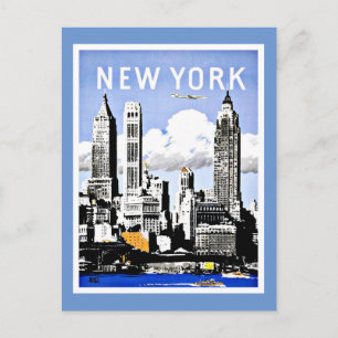 Cartão Postal Viagem New York America Vintage