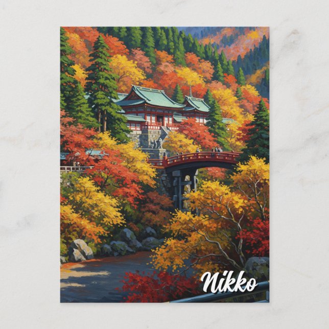 Cartão Postal Viagem Nikko Japão (Frente)