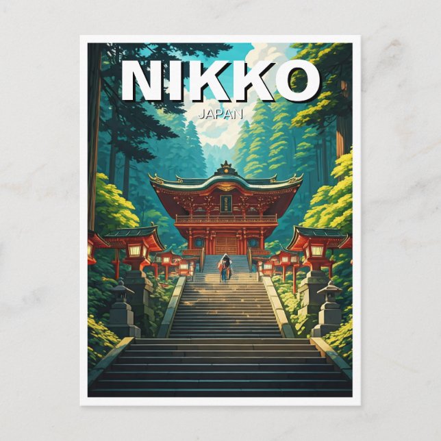 Cartão Postal Viagem Nikko Japão (Frente)