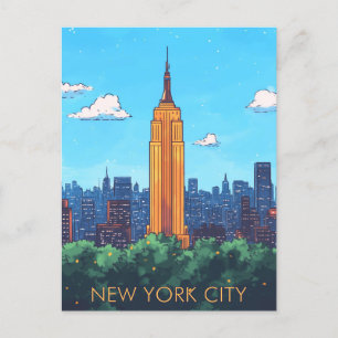 CARTÃO POSTAL VIAGEM NOVA IORQUE USA