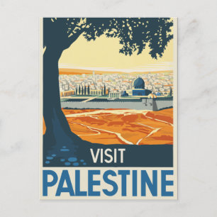 Cartão Postal Viagem Palestina Antiga Visite
