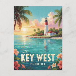 Cartão Postal Viagem para a Ilha de Key West, Flórida