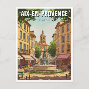 Cartão Postal Viagem para Aix-en-Provence França