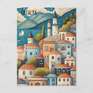 Cartão Postal Viagem para Antalya Turkiye