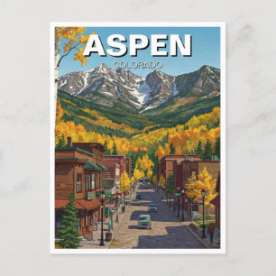 Cartão Postal Viagem para Aspen Colorado