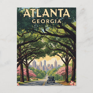 Cartão Postal Viagem para Atlanta Geórgia