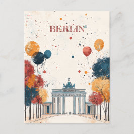 Cartão Postal Viagem para Berlim Alemanha