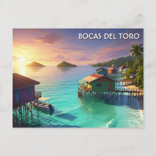 Cartão Postal Viagem para Bocas Del Toro Panamá
