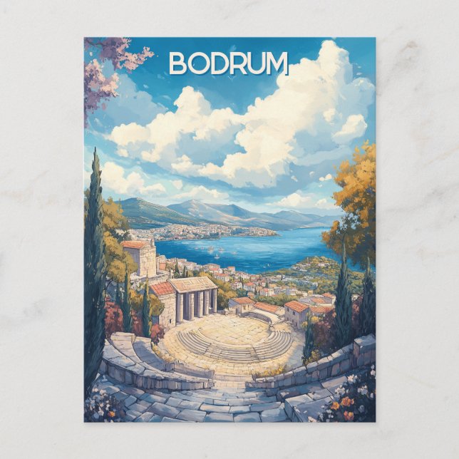 Cartão Postal Viagem para Bodrum Turkiye (Frente)