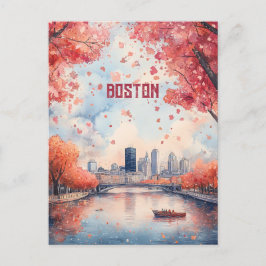 Cartão Postal Viagem para Boston EUA