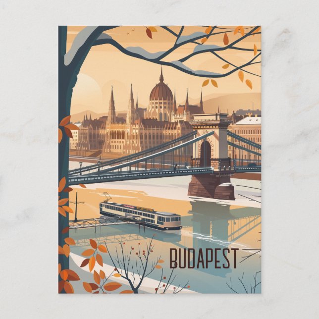 Cartão Postal Viagem para Budapeste (Frente)