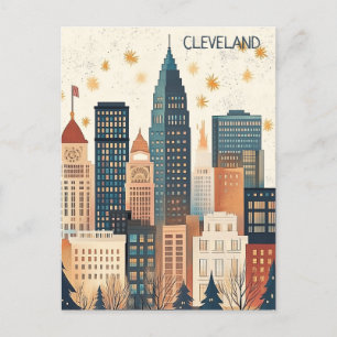 Cartão Postal Viagem para Cleveland Ohio