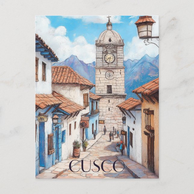 Cartão Postal Viagem para Cusco Peru (Frente)