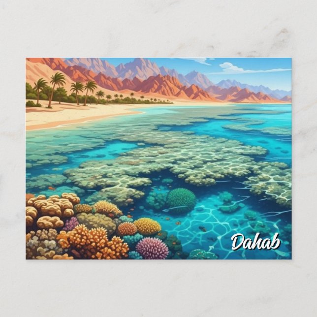 Cartão Postal Viagem para Dahab Egito (Frente)