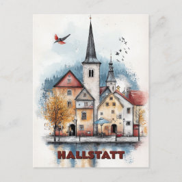 Cartão Postal Viagem para Hallstatt Áustria