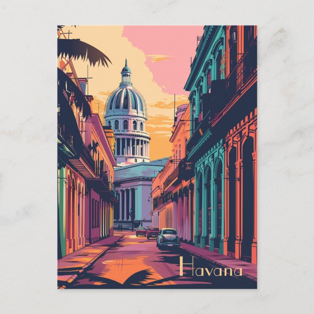 Cartão Postal Viagem para Havana (Frente)