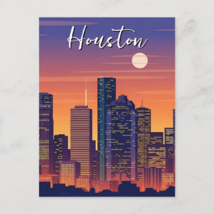 Cartão Postal Viagem para Houston Texas