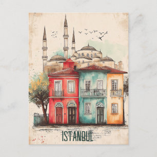 Cartão Postal Viagem para Istambul Turkiye