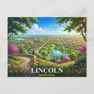 Cartão Postal Viagem para Lincoln Nebraska