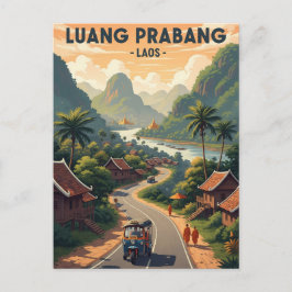 Cartão Postal Viagem para Luang Prabang no Laos