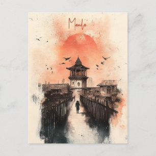 Cartão Postal Viagem para Manila Filipinas