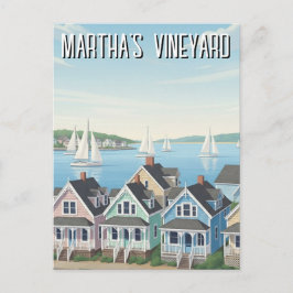 Cartão Postal Viagem para Martha's Vineyard Massachusetts
