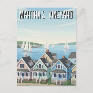 Cartão Postal Viagem para Martha's Vineyard Massachusetts