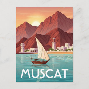Cartão Postal Viagem para Mascate Omã