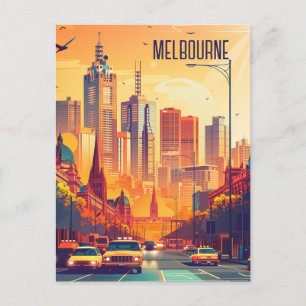 Cartão Postal Viagem para Melbourne