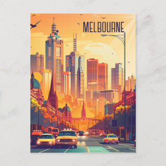 Cartão Postal Viagem para Melbourne