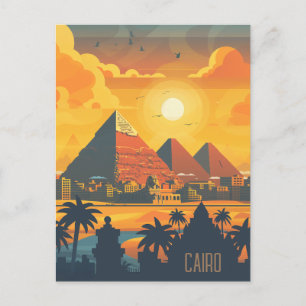 Cartão Postal Viagem para o Cairo