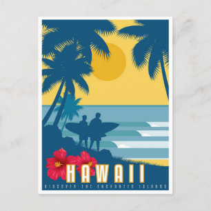 Cartão postal - Viagem para o Havaí