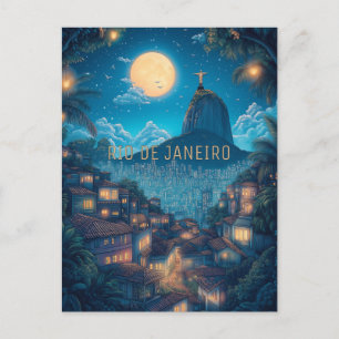 Cartão Postal Viagem para o Rio de Janeiro Brasil