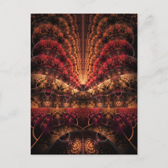 Cartão Postal Viagem para o trabalho de arte fractal Infinity (Frente)