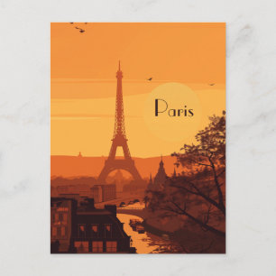 Cartão Postal Viagem para Paris