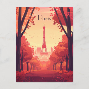 Cartão Postal Viagem para Paris