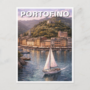 Cartão Postal Viagem para Portofino Itália