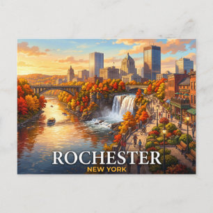 Cartão Postal Viagem para Rochester Nova York