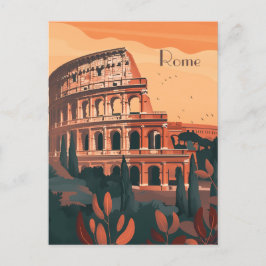 Cartão Postal Viagem para Roma