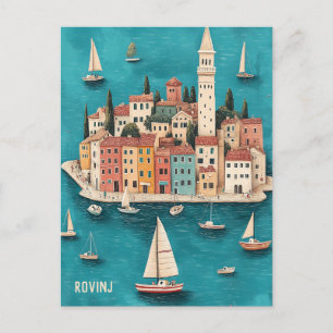 Cartão Postal Viagem para Rovinj Croácia