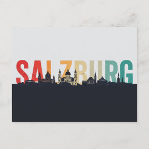 Cartão Postal Viagem para Salzburgo Áustria