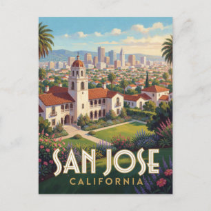 Cartão Postal Viagem para San Jose Califórnia Vale do Silício