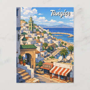 Cartão Postal Viagem para Tânger Marrocos