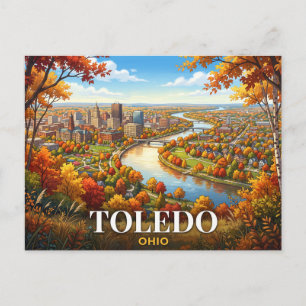 Cartão Postal Viagem para Toledo Ohio