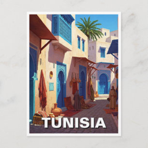 Cartão Postal Viagem para Tunes Tunísia