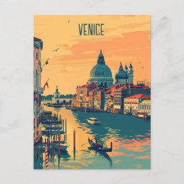 Cartão Postal Viagem para Veneza