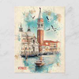 Cartão Postal Viagem para Veneza Itália