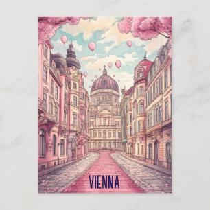 Cartão Postal Viagem para Viena Áustria