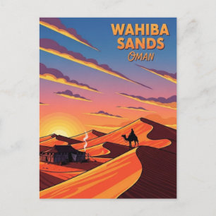 Cartão Postal Viagem para Wahiba Sands Omã