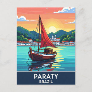 Cartão Postal Viagem Paraty Brazil